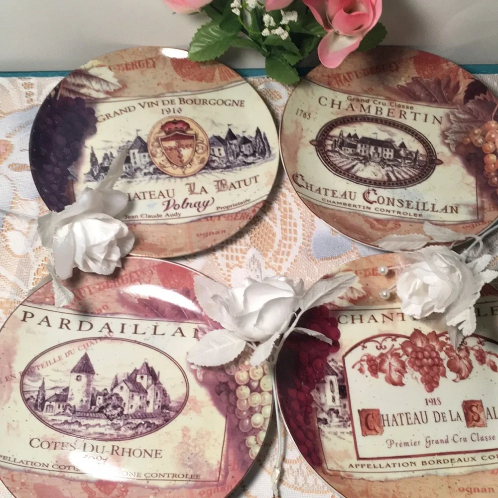 4- Certified Intel.Pamela Gladdin Vintage Wine plate